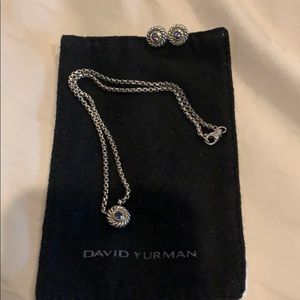 Amethyst necklace and earrings by David Yurman